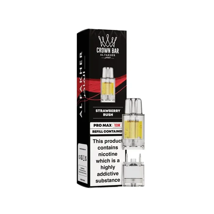 Al Fakher Crown Bar Pro Max 12K Strawberry Rush Refill Pods