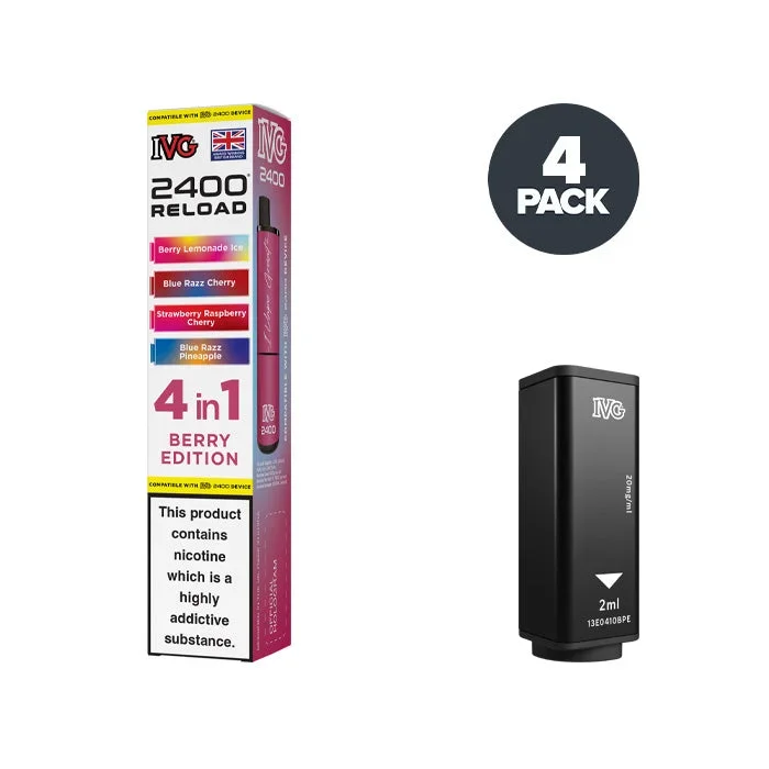 Berry Edition IVG 2400 Reload 4 in 1 Prefilled Pods