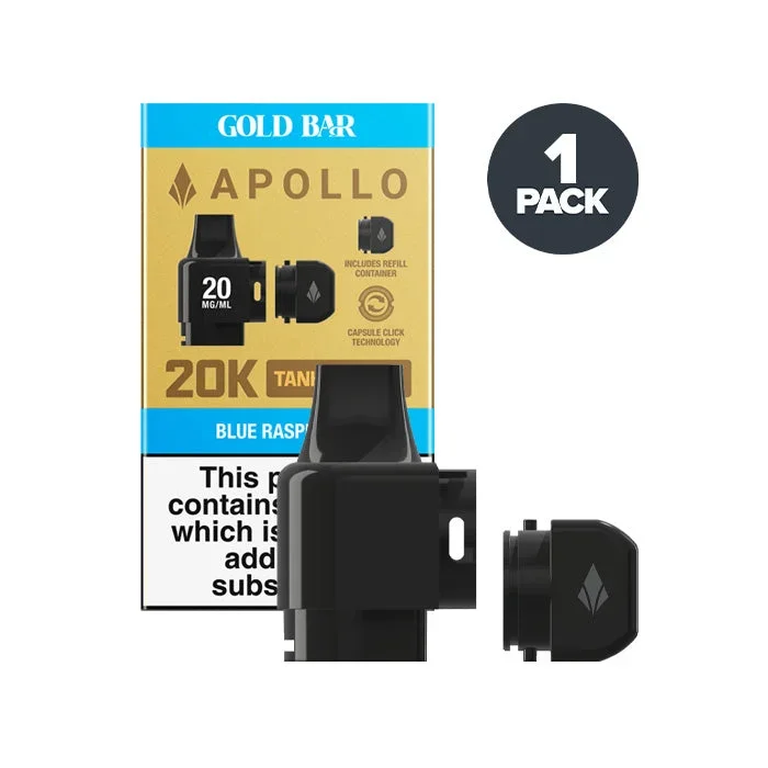 Blue Raspberry Gold Bar Apollo Tank & Refill Pod