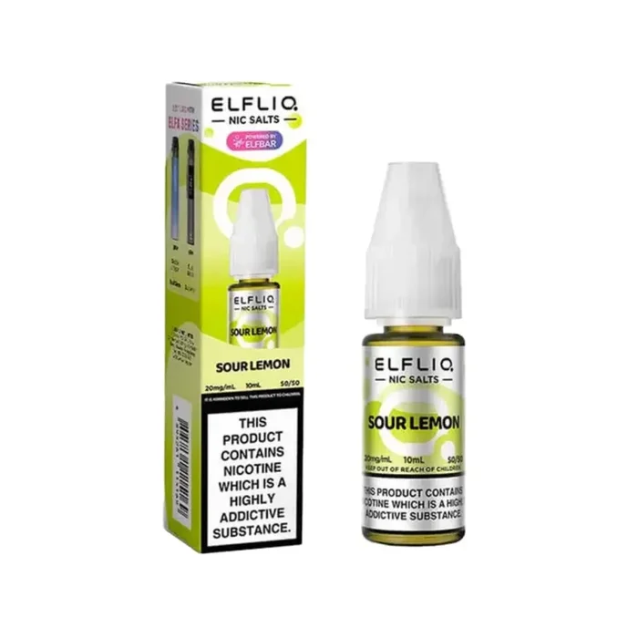 Elf Bar Elfliq Sour Lemon 10ml Nic Salt E-liquid