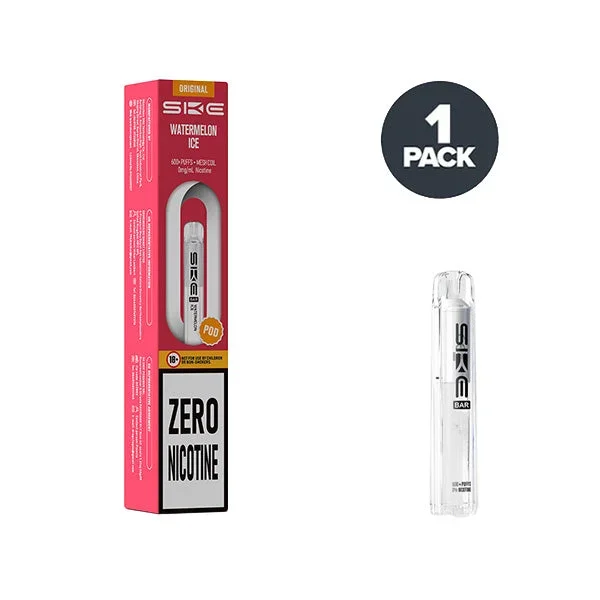 Watermelon Ice SKE Bar 600 Zero Nicotine Prefilled Pods